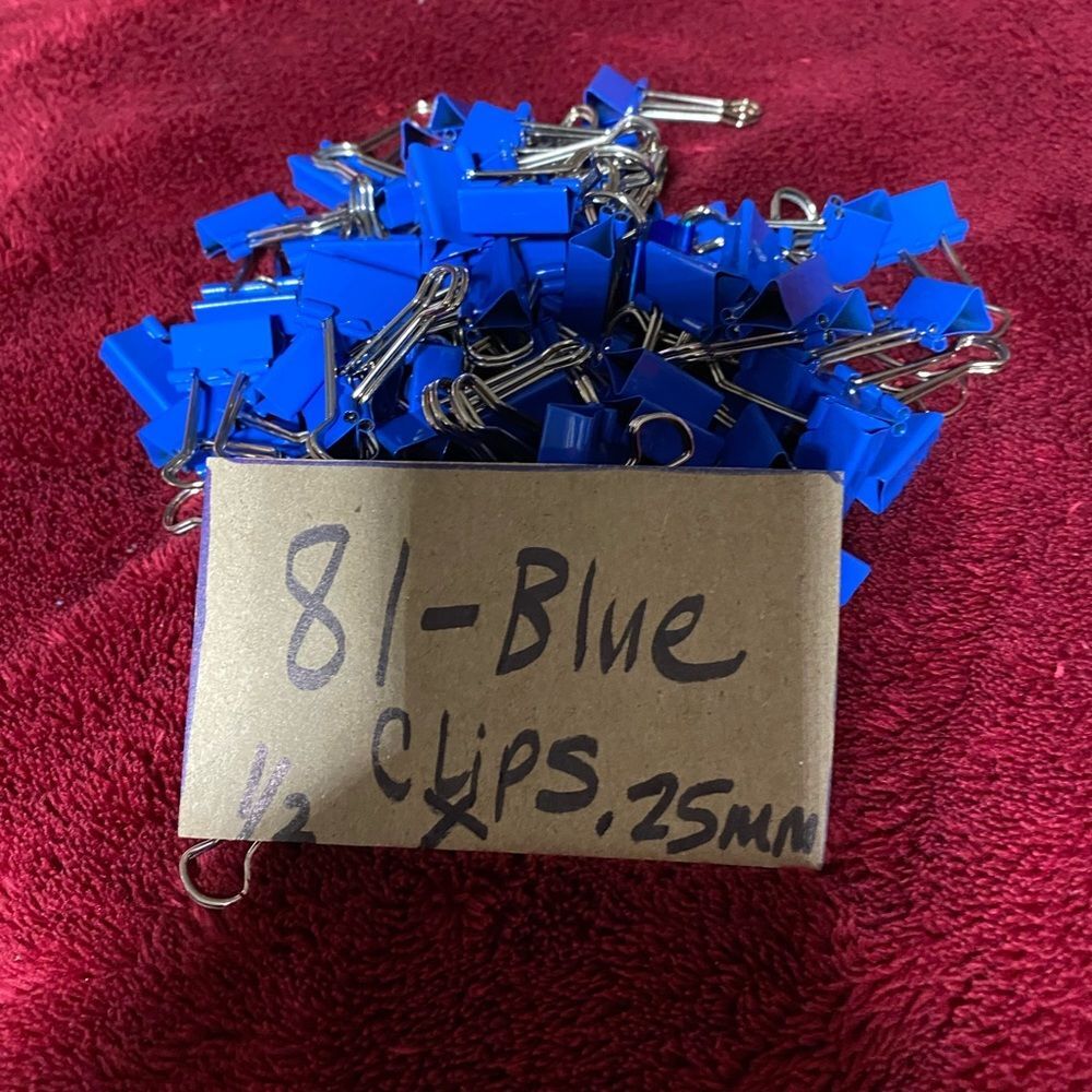 BLUE MR.PEN 81-PC Royal Home Office Paper Binder Clamps Utility organizers